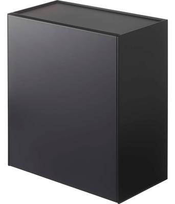 Yamazaki Jitsugyo [В комплект входят пинцет для гипсокартона и шурупы по дереву] Настенный унитаз и ящик для хранения черного цвета, приблизительно. Ш20,5XГ12,2XВ24 см Башенный клапанный тип