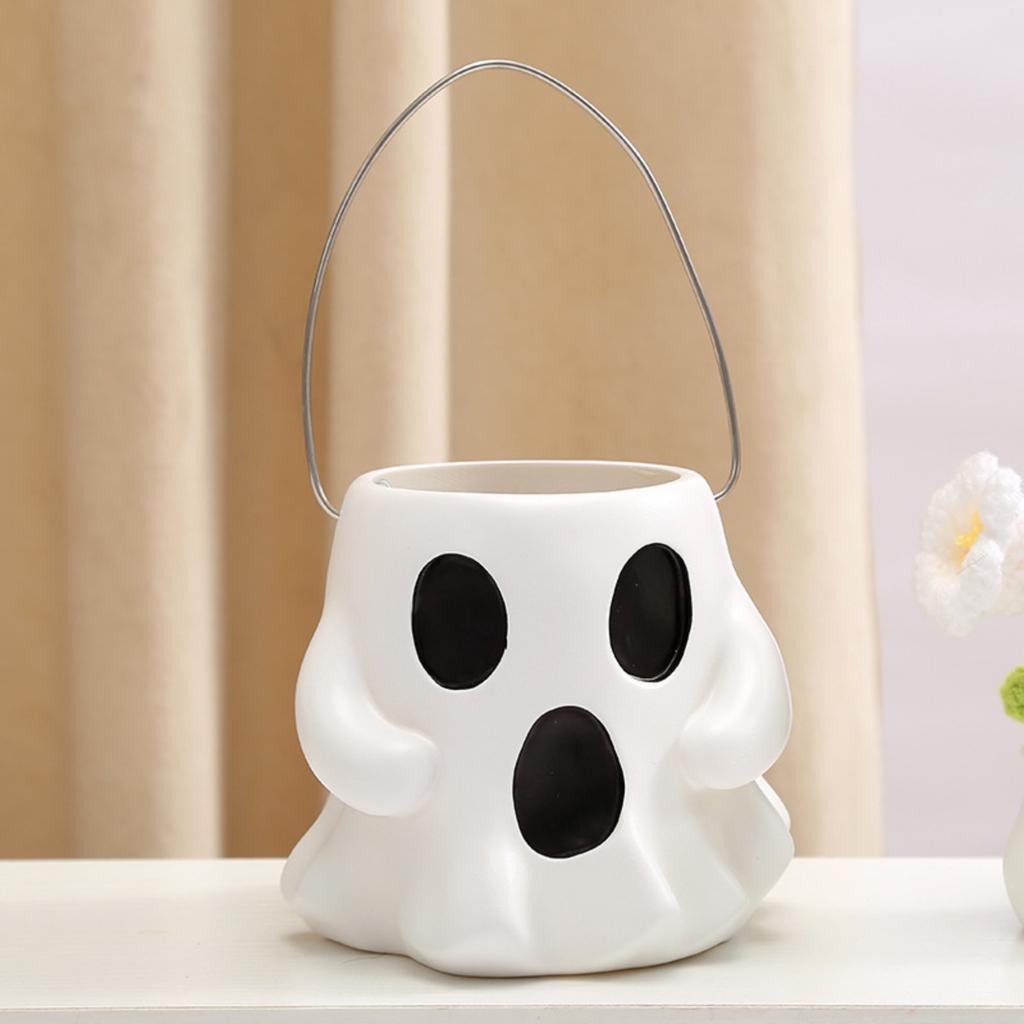 Halloween Resin Handicrafts Candy Bucket Home Ornaments High-end Exquisite Halloween Ornaments