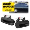 2PCS Right Side Outside F&R Smooth Door Black For Handle Sentra 2000-2006 Nissan