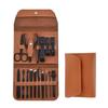 Manicure Kit Nail Clippers Set Stainless Steel Professional Pedicure Black 16 in 1 Grooming Kit