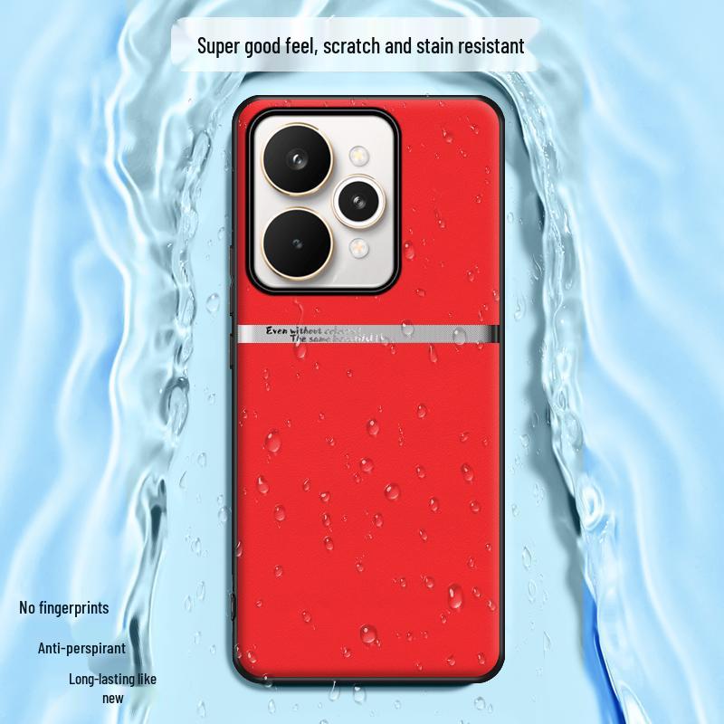 Чехол для телефона Realme 15 Pro H из жидкой кожи - Прочный, Минималистичный, Высококлассный бизнес-дизайн