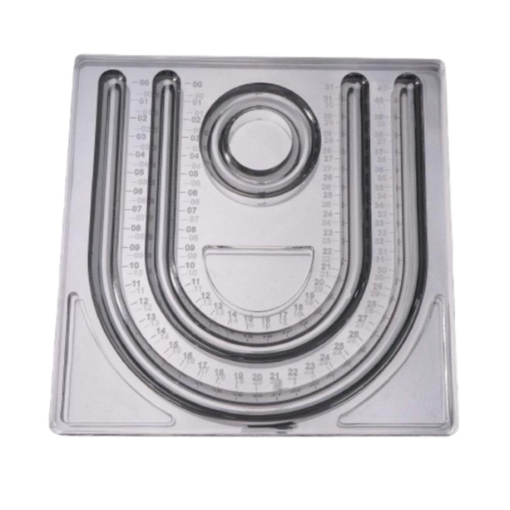 Acrylic Bracelet Beading Board Multiple Grooves Bracelet Display Stand Jewelry Organizer