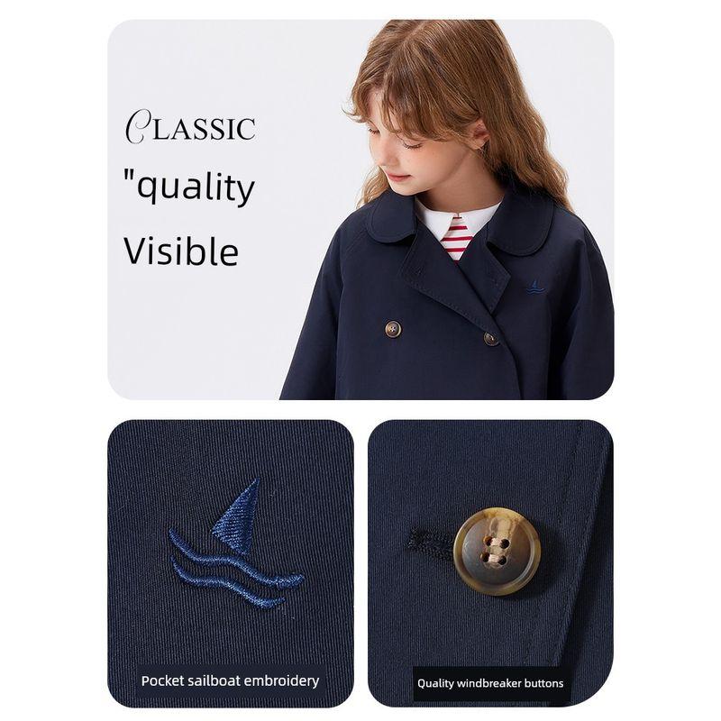 Navigare Italian Small Sailboat Children's Windbreaker Thin Jacket 2026 Spring Girls' Short Cardigan
