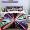 3pc Starburst Spectrum Cover Set - 1 Quilt Cover + 2 Pillowcases, All Seasons Bedroom Setting, Perfect for Home029