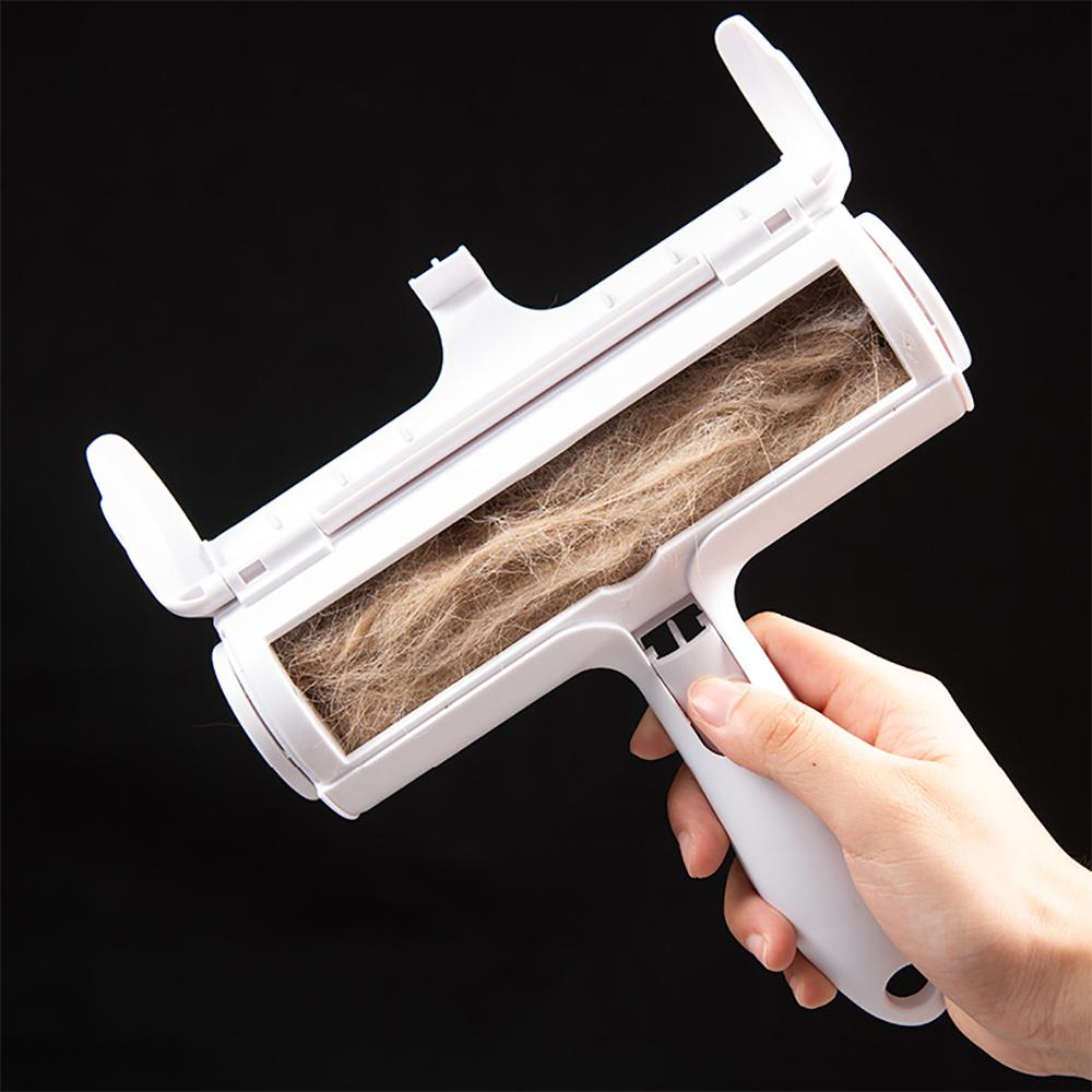 Pet Hair Roller Remover Lint Brush 2 Way Dog Cat Comb Tool Convenient Cleaning Fur Brush For Home Furniture Sofa Clothes Carpet Bed Cleaning