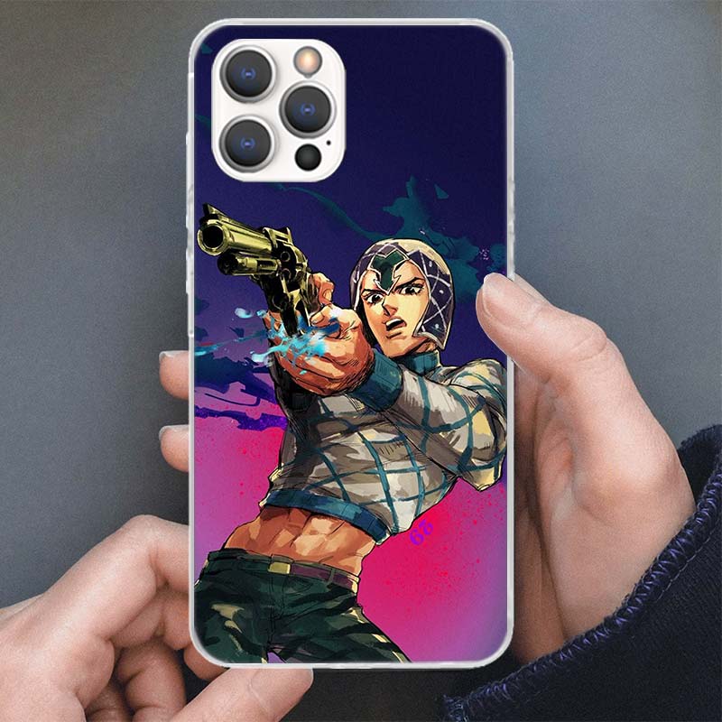 JoJo Adventure Гвидо Миста Чехол для телефона Для iPhone 17 16 15 14 13 12 11 Pro Max Mini Plus Air 7 SE 8 Мягкий силиконовый печатный корпус Забавный