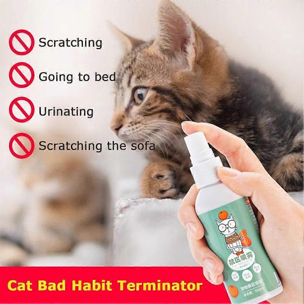 Cat Stop Spray, Cat Anti-Scratch Spray, 100ml Citrus Anti Cat Aid Indoor