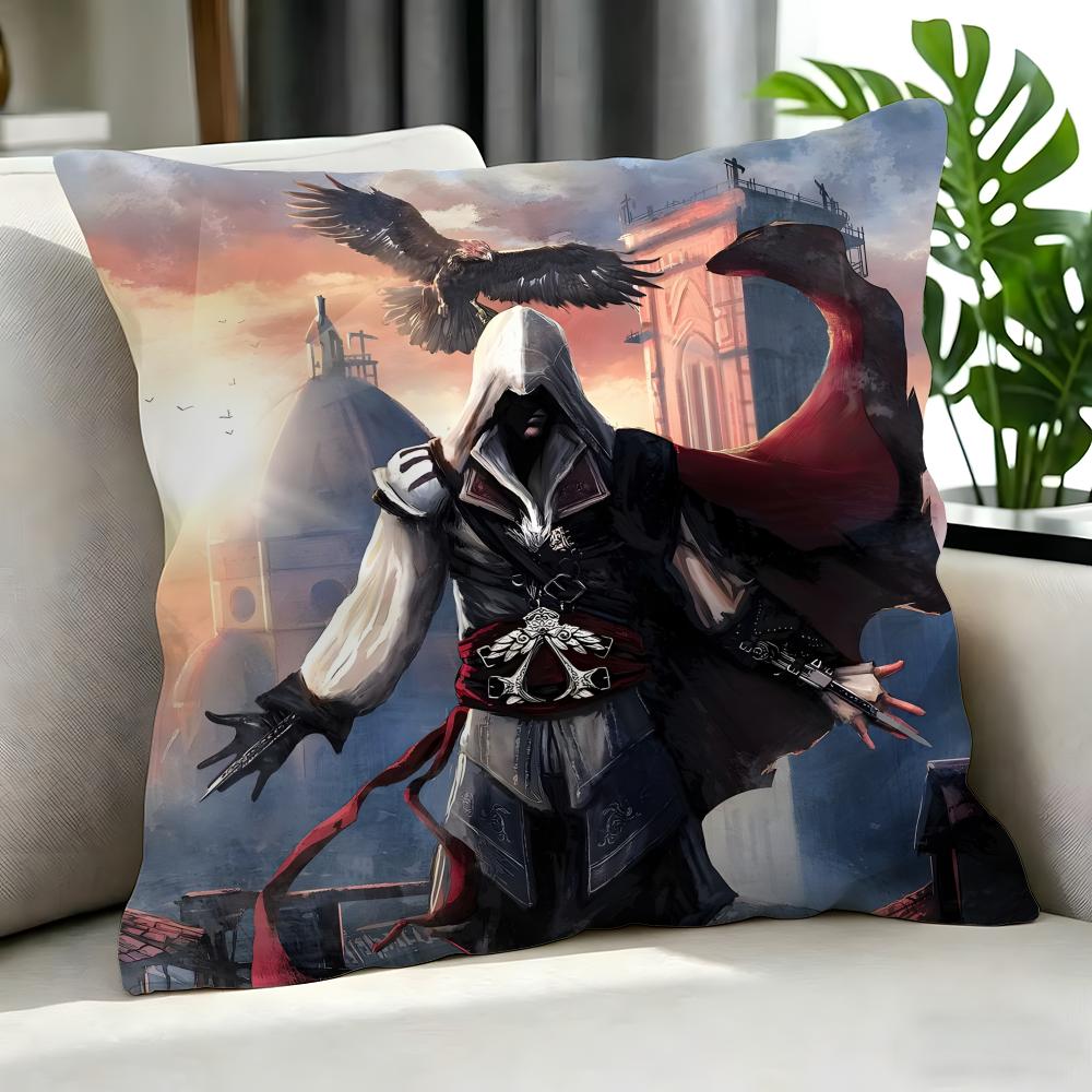 Игра Assassins Creed Shadows Наволочка Набор Наволочек Шт x x x Наволочка Декоративная Диван Домашний Декор