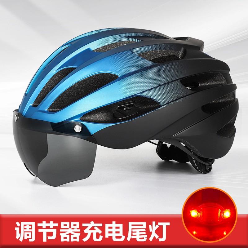 Unisex Bicycle Helmet Mountain Road Cycling Full Molded EPS PC Safety Headgear With Adjustable Fit Optional