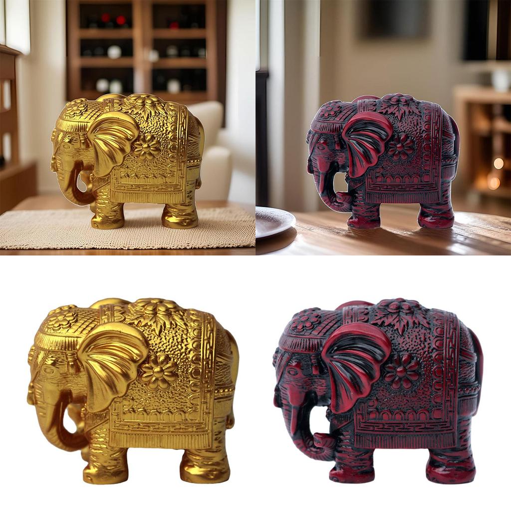 Статуя слона, статуэтка из смолы, украшение, декор стола, статуэтки из смолы, слон