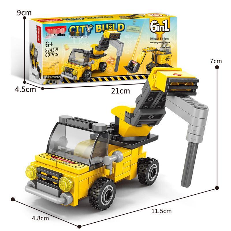 Совместимая Инженерная Модель Пожарного Робота-Машины - Образовательная Сборная Игрушка с Конструктором