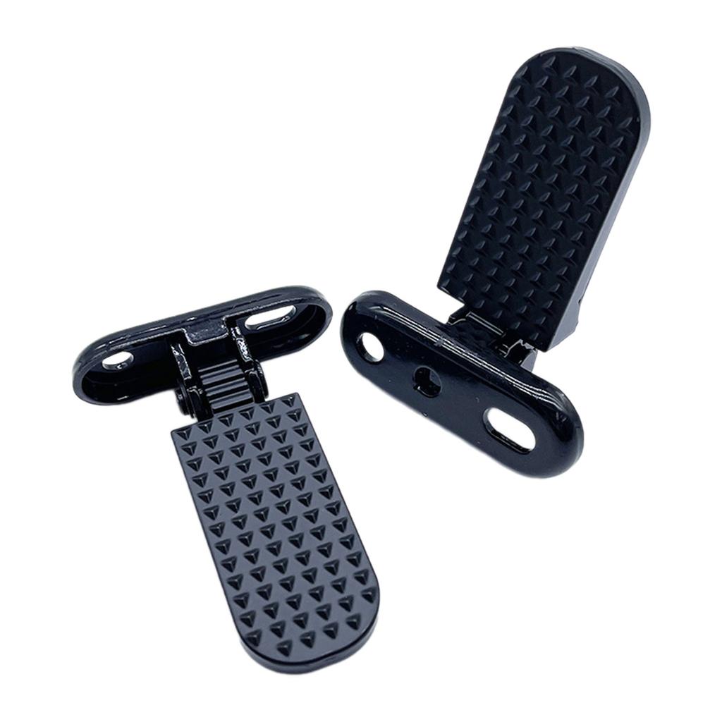 2Pcs Electric Bike Rear Pedal Foot Plates Pedals for Motorcycle Electric Bicycle BMX Bike Folding Footrests Non Slip Foot Pegs