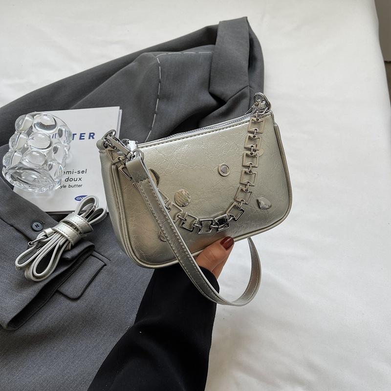 Designer Bag Summer Chain Handbag Women's New Fashion Small Square Bag Simple Underarm Bag Versatile Crossbody Bag