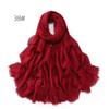 High-Quality Cotton Linen Gauze Scarf: Breathable, Encrypted Sunscreen, Four-Circle Fringe Shawl, Women's Malay Head Scarf