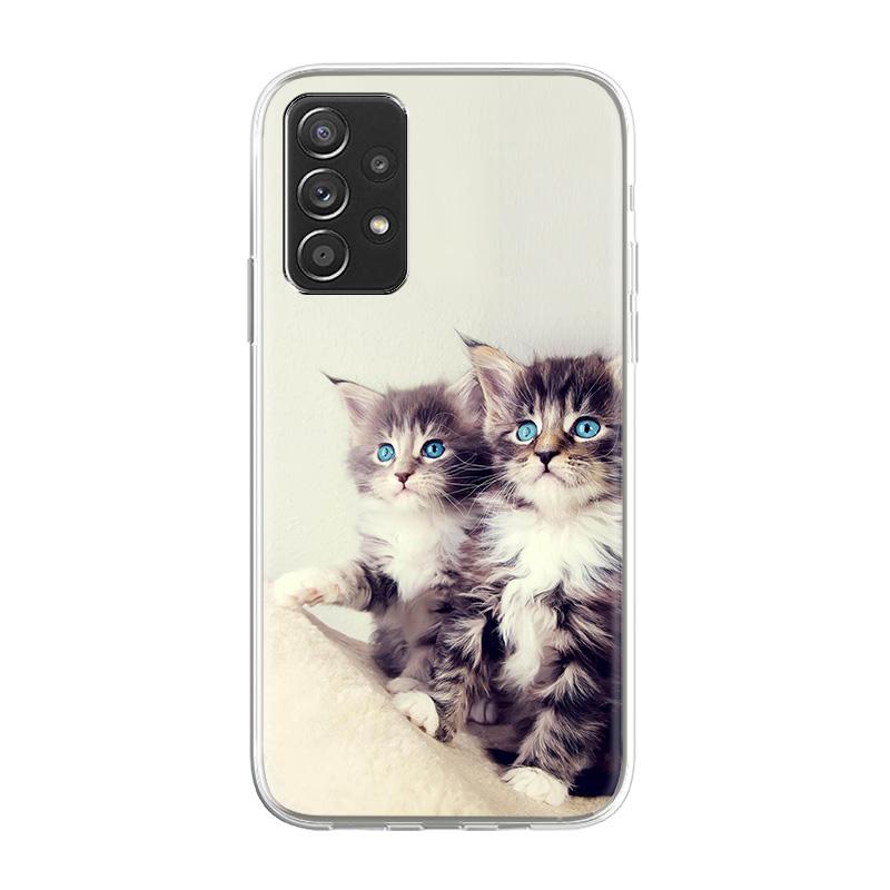 Чехол для samsung a52 Galaxy A32 A51 5G 4G чехол с милым мультяшным рисунком Samsung A33 A53 A03S A 32 52 A52S 5G роскошный телефон Funda Capa