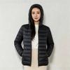 Padded-padded women's short winter new light and thin small padded jacket large size slim and thin lightweight padded jacket