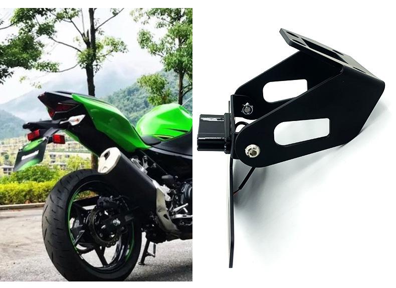 Держатель номерного знака для мотоцикла Kawasaki Ninja 400 - Универсальное короткое заднее крыло