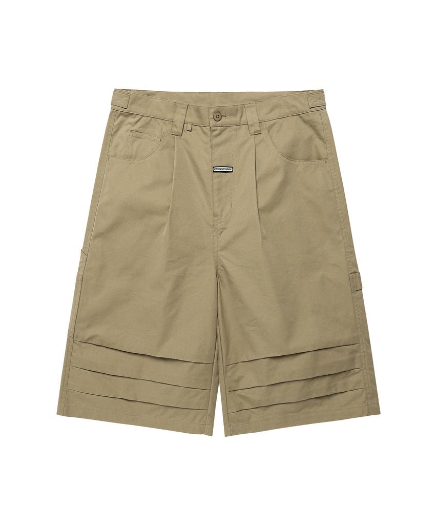 The Vinyl House Three-Quarter Dart Pants Beige