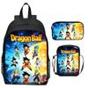 Набор из 3-х рюкзаков с принтом Dragon Ball, Мультяшный школьный рюкзак для детей, Легкий эргономичный рюкзак большой вместимости для детей