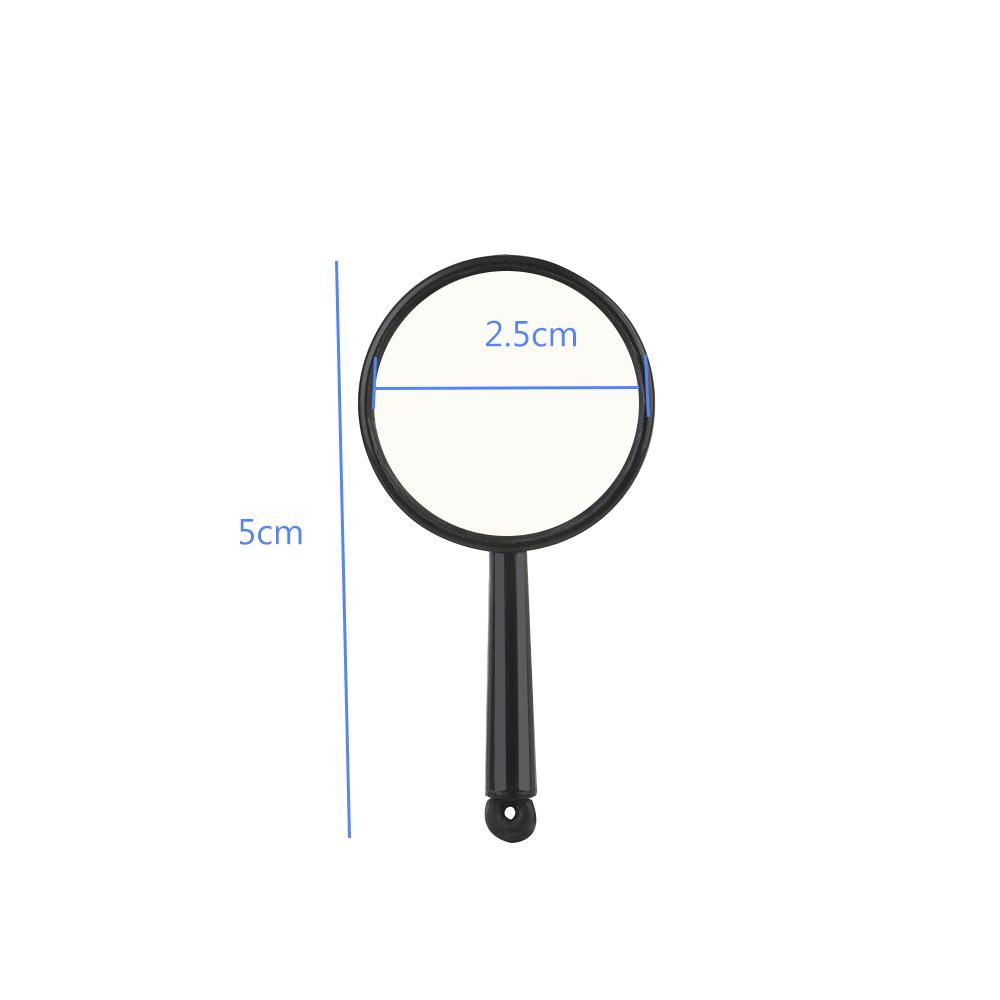 Plastic 25mm Insect viewer Hand Held Magnifier  5X Magnifying Jewelry Loupe Reading Glass Lens