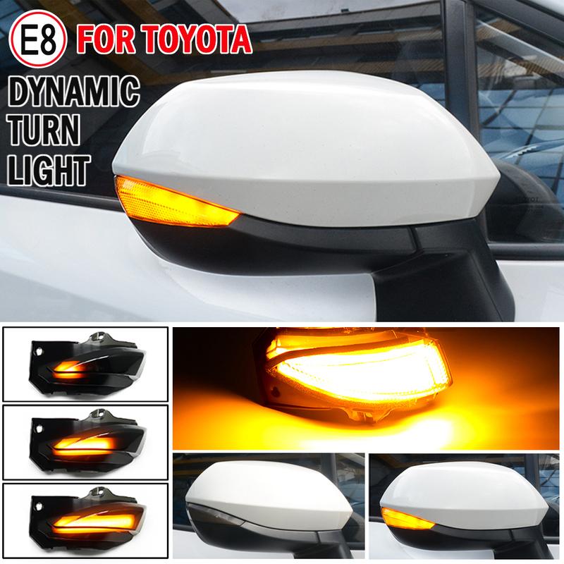 Amber Blinker Lamp For Toyota Corolla Hybrid Hatchback E210 Car LED Dynamic Turn Signal Indicator Side Mirror Light
