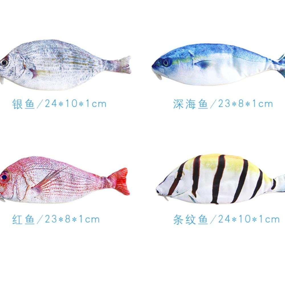 Creative Fish Pencil Case Large Capacity Pencils Pouch Bag Funny School Pencil Cases Stationery Supplies Kawaii Pencil Case