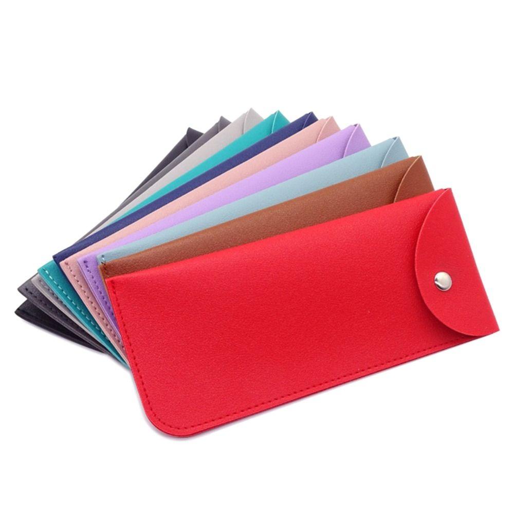 Простой чехол для солнцезащитных очков из ПУ кожи, чехол для чтения, сумка для переноски очков, карман для очков, женский, мужской