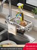 Kitchen Sink Drain Basket and Storage Rack for Dishwashing Essentials