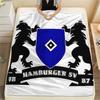 Hamburger SV Print FlAannel Blanket, High quality Comfortable for All Seasons, Home Decor, Warmth and Comfort