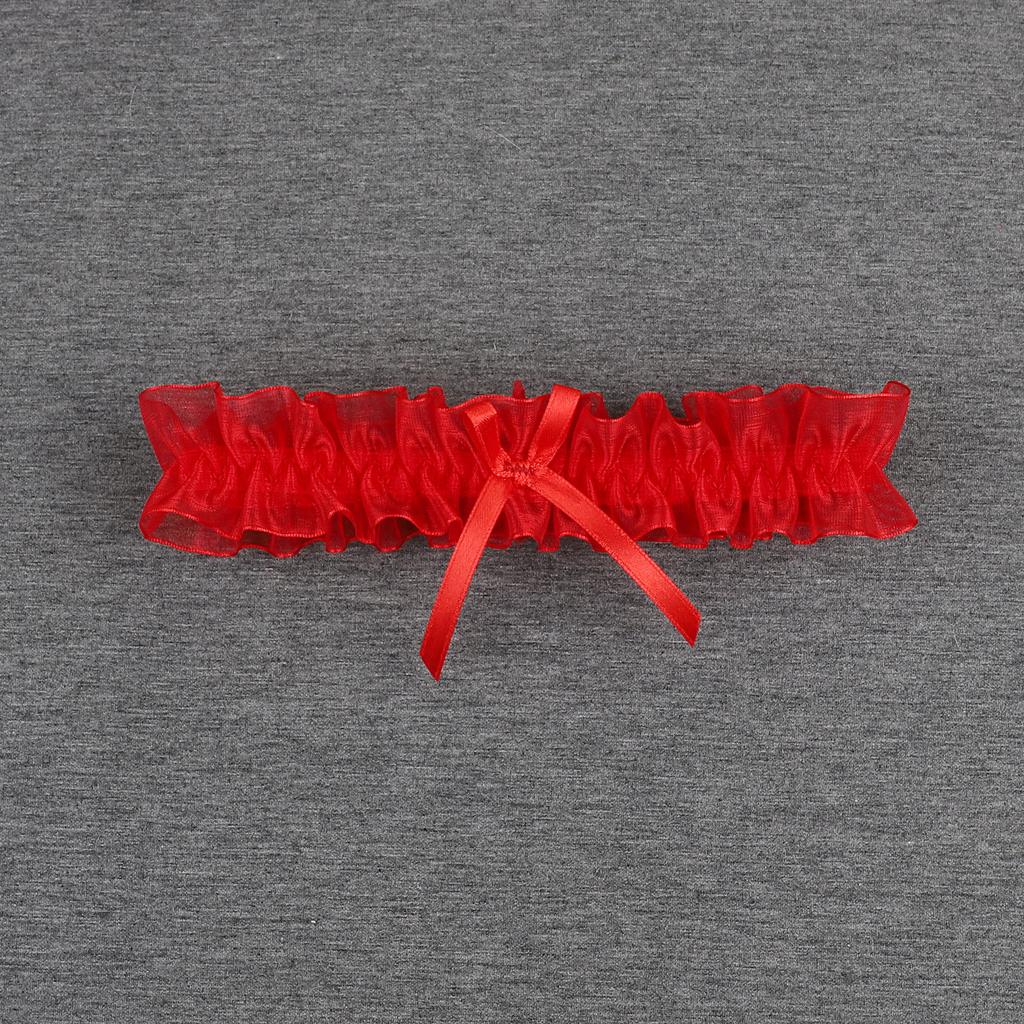 Wedding Garter Lace Floral Sexy Leg Garter Belt White Bowknot Bridal Lingerie Lace Leg Ring Loop Party Cosplay Suspender