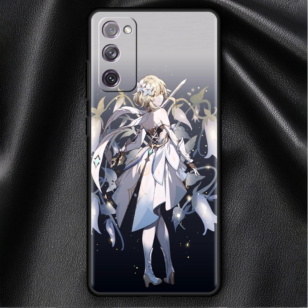 Чехол для Samsung Galaxy S20 FE S22 Ultra S21 Plus Роскошный мягкий чехол для телефона S10 S9 S8 S10e S7 Силиконовый чехол для девушки Genshin Impact