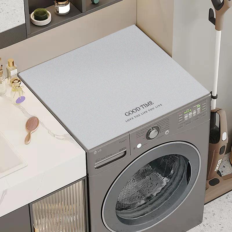 Чехол для стиральной машины от пыли, многоцелевой впитывающий защитный коврик, кухонный сливной коврик, нескользящий чехол для микроволновой печи в ванной