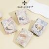 Женские короткие кошельки Baellerry с цветочным принтом, искусственная кожа, на молнии, для монет, денежный кошелек