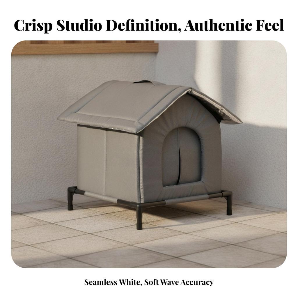 Outdoor Cat House with Pitched Roof Warm Insulated Pet Shelter Safe for Patio