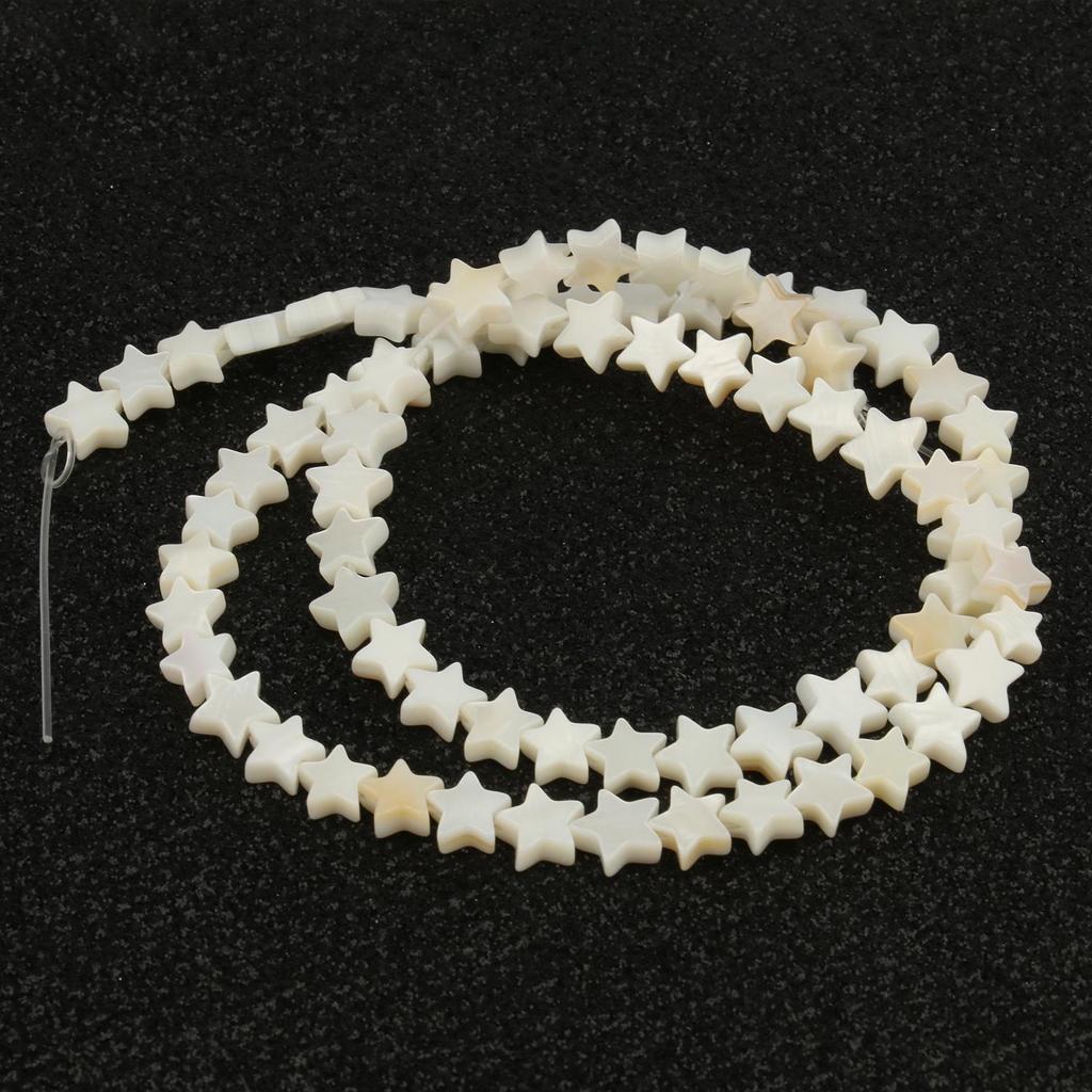 Натуральные пресноводные белые бусины из ракушек Бабочка Цветы Сердце Звезда Плоские круглые бусины из ракушек для изготовления ювелирных изделий DIY Браслеты из бисера для женщин