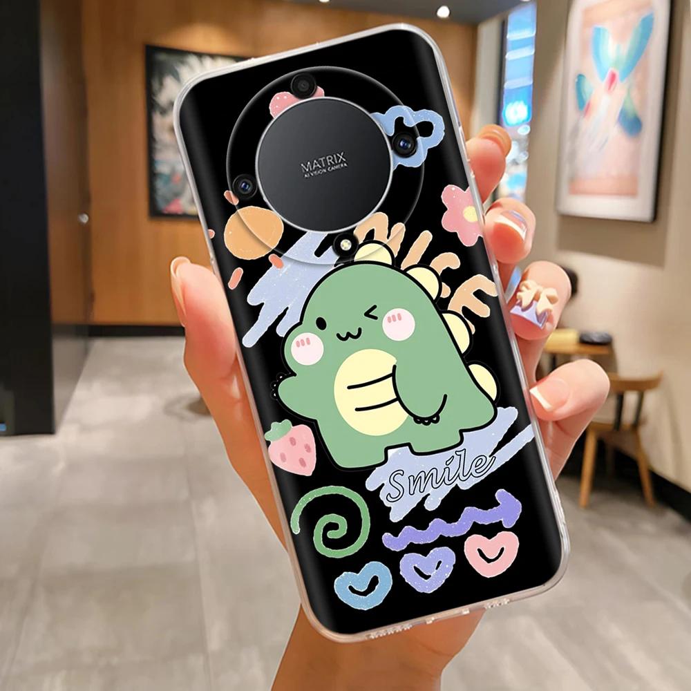 Чехол для телефона Honor Magic5 Magic 5 Lite Pro Милый Панда Полная Защита Высококачественная Силиконовая Задняя Крышка для Honor Magic5 Lite