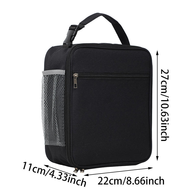 Portable Large Capacity Insulated Lunch Box Reusable Lunch Bag for Men Women Waterproof Oxford Cloth Insulated Cooler Bag