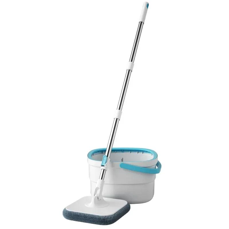 Fresh Water Sewage Separation Mop with Bucket, 360°Rotating Floating Mop, Household Cleaning Tool, No Hand Washing Required