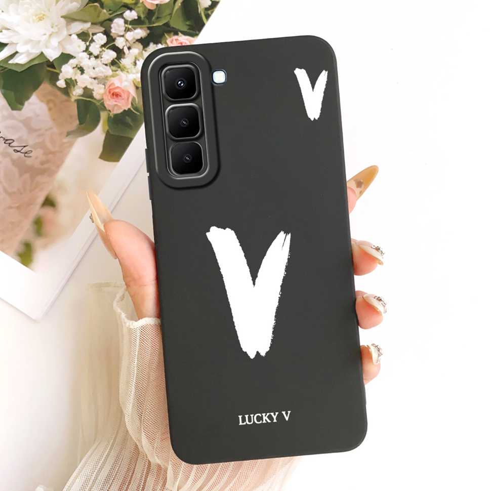 For Infinix Hot 70 5G X6895 Case New Design Letters A-Z Silicone Back Cover For Infinix Hot70 HOT 70 5G Phone Cases Bumper