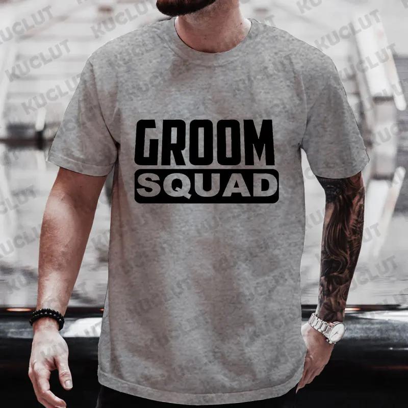 Футболка с надписью «The Groom Squad» для шафера, футболка с надписью «Team EVG Groom Groomsman», футболка с надписью «Friends Single Farewell», футболки с графическим принтом для мальчишника и мальчишника