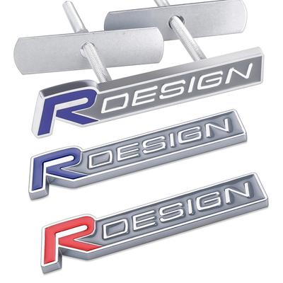 3D Металлическая эмблема R Design Наклейка на решетку радиатора автомобиля Для Rdesign V40 V50 S40 S80 XC60 S90 XC90 S60 XC40 V90 Аксессуары