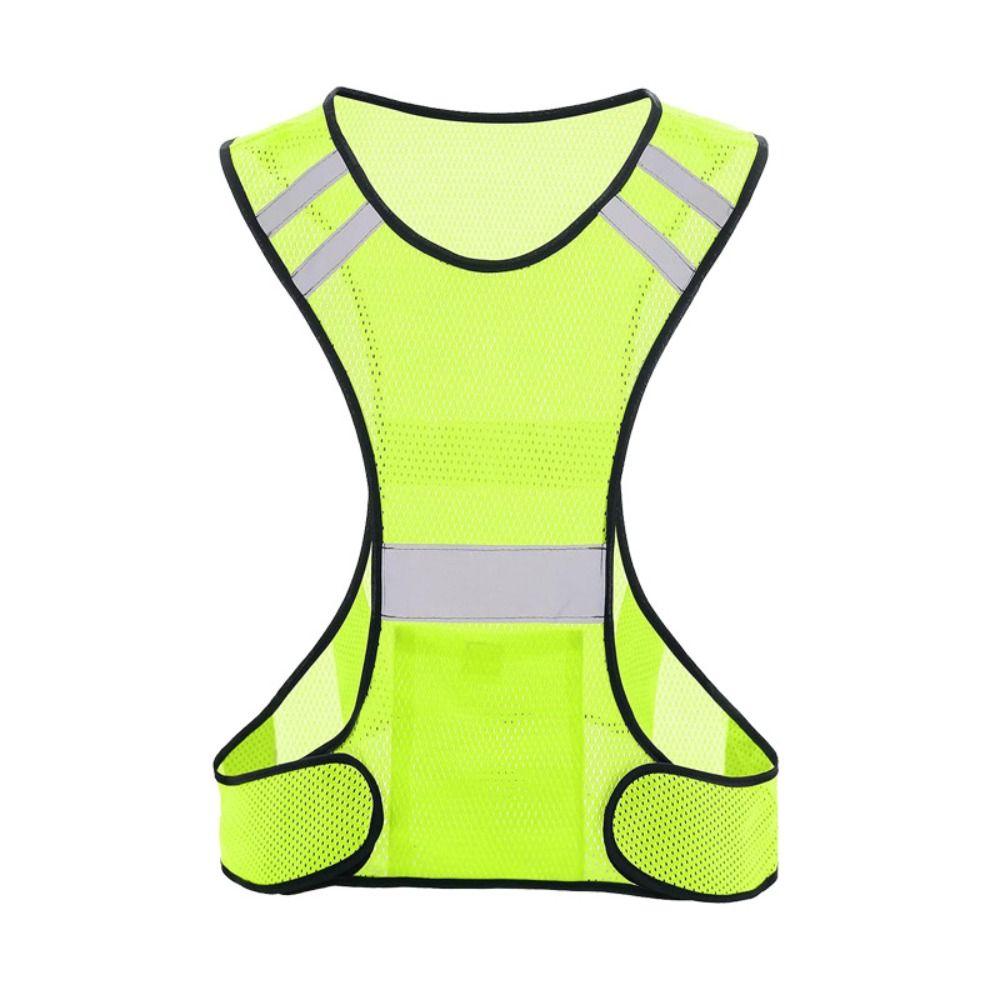 Elastic Webbing Night Riding Vests Polyester Reflective Safety Vest Lightweight Biking