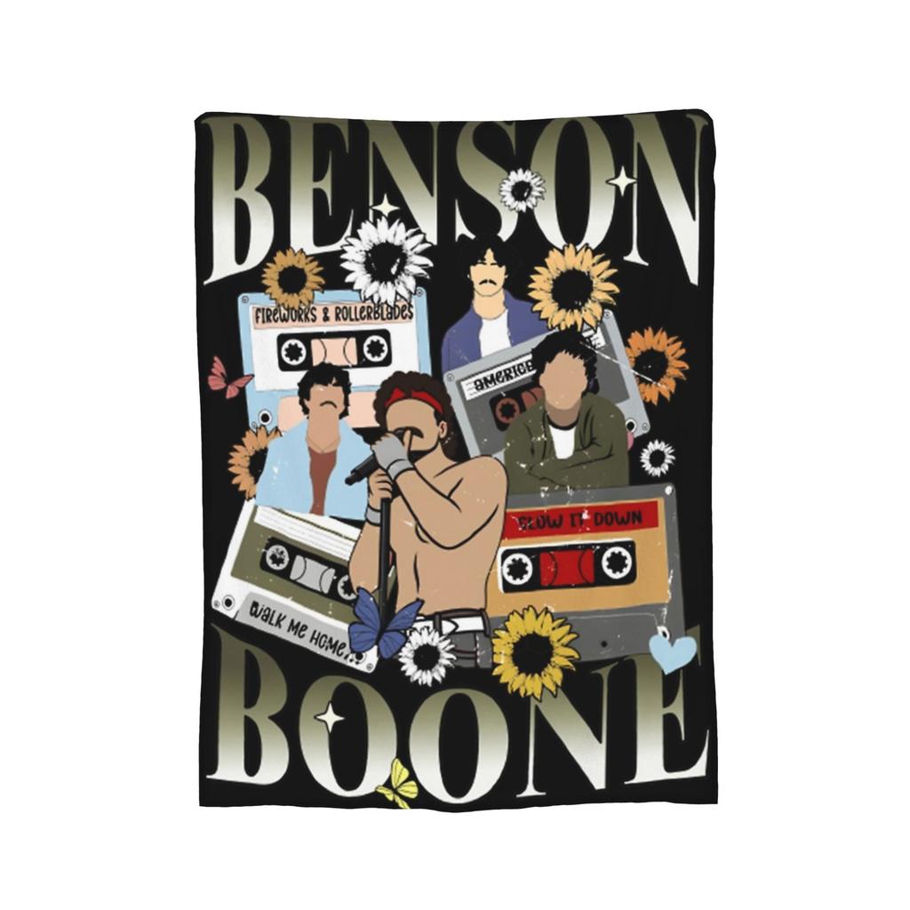 Benson Boone Blanket Flannel Vintage Soft Throw Blanket for Home Textile Decor