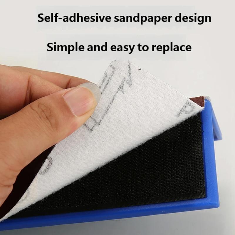 7Pcs Drywall Sandpaper Holder Set Adhesive Putty Finishing Tool for Smoothing Wall Ceiling Ergonomic Handle