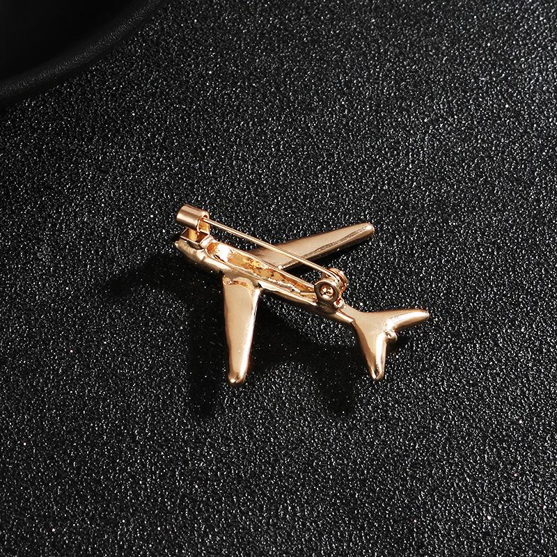 New Fashionable Airplane Brooch Is Versatile High-end and Sophisticated It Is A Men's Decorative Accessory A Suit Brooch and A Brooch for Trendy Men