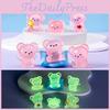 Adorable Miniature Luminous Bear Figurine Resin Garden Decoration Cute Desktop Ornament