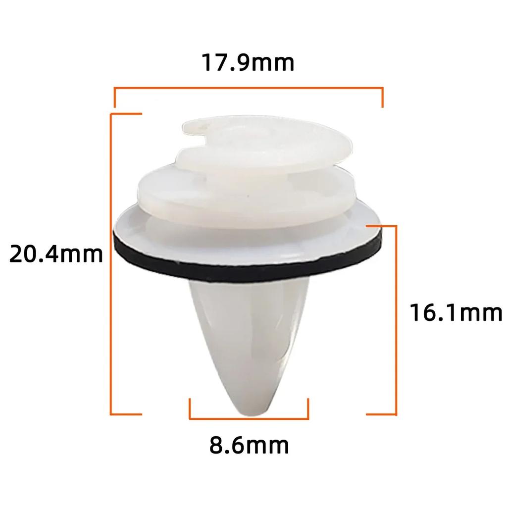 100/200pcs Nylon Retaining Clip Plastic Car Door Panel Fastener Clips Bumper Door Buckle  Universal Screw Clips Car Accessories