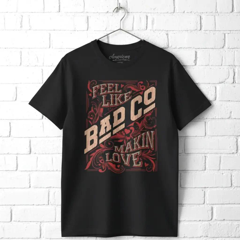 Bad Company Feel Like Makin Love Men's T Shirt Straight Shooter Album Rock Band