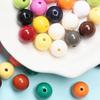 8 мм DIY Новые однотонные разноцветные круглые свободные бусины для изготовления ювелирных изделий, модные высококачественные бусины 100 шт.