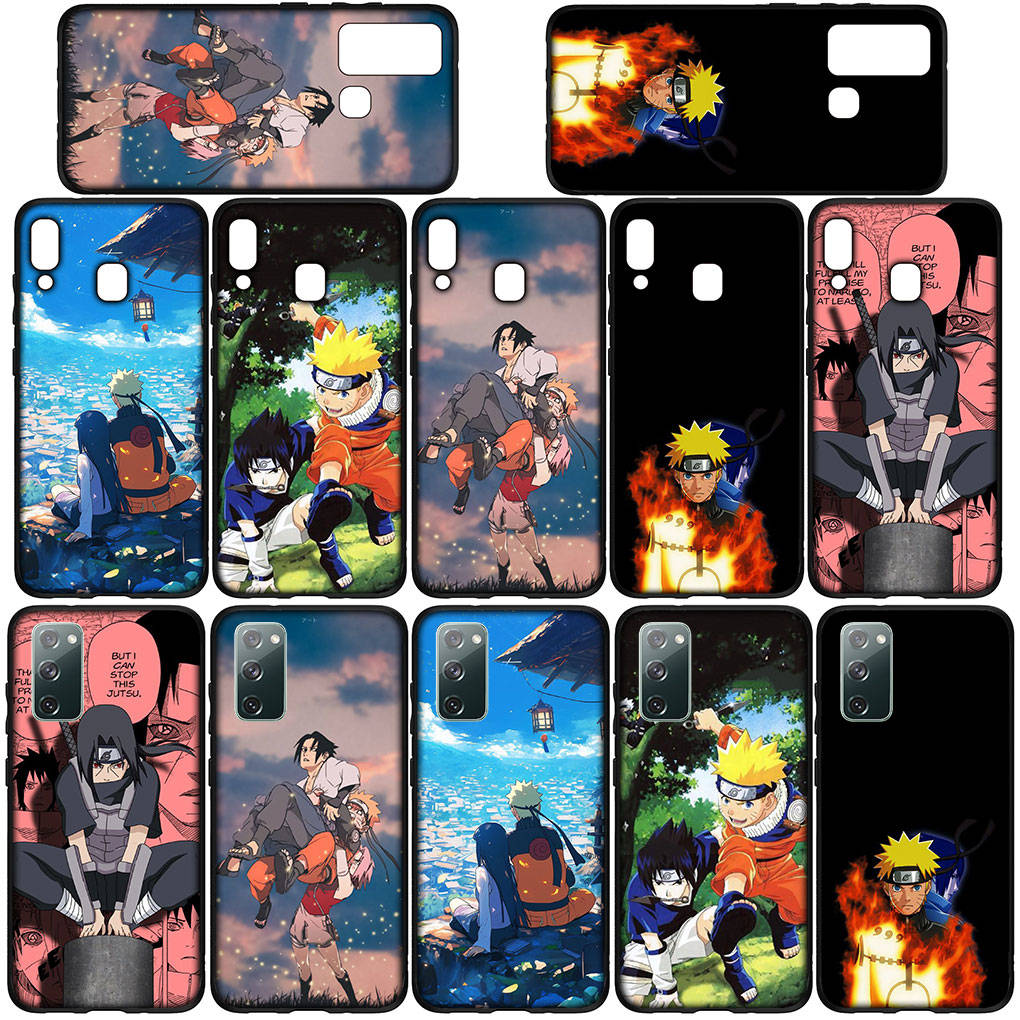 Чехол для телефона Samsung Galaxy S25 S24 S23 iPhone 16 15 Xiaomi Redmi Note 14 13 12 16E 11 Pro Max XR OPPO Moto Huawei Comics Uchiha Sasuke Naruto Cover